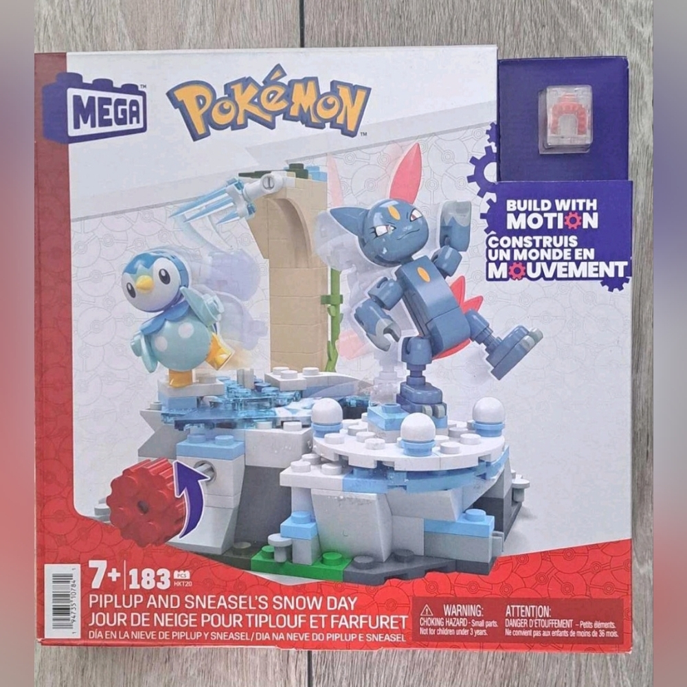 Brand New Mega Pokémon Piplup and Sneasel's Snow Day Building Set